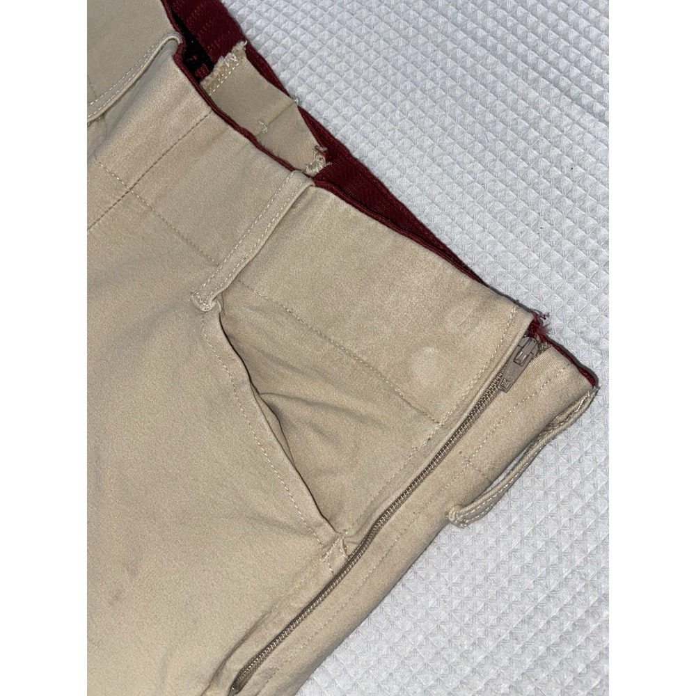 Grand Prix Breeches Beige Equestrian Horse Riding Pants Women's 29 Knee Pads - Picture 6 of 12